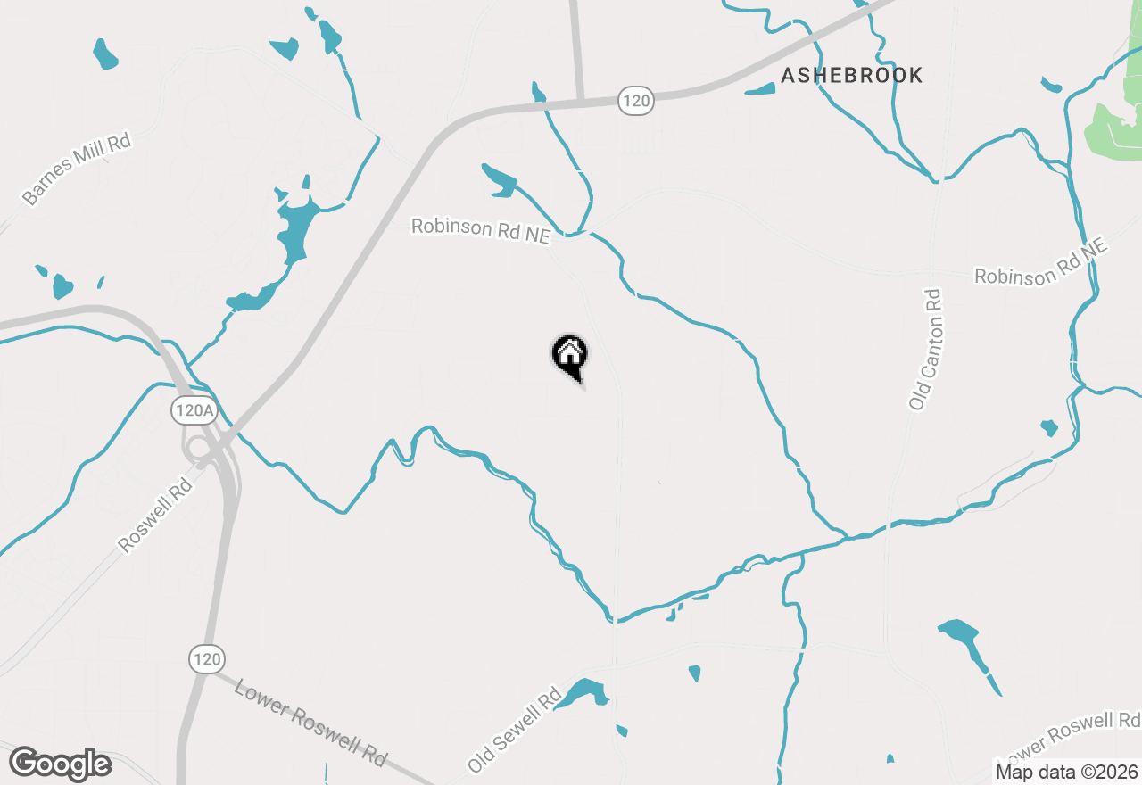 Map of 2458 Emory Lane Ne, Marietta, GA 30068