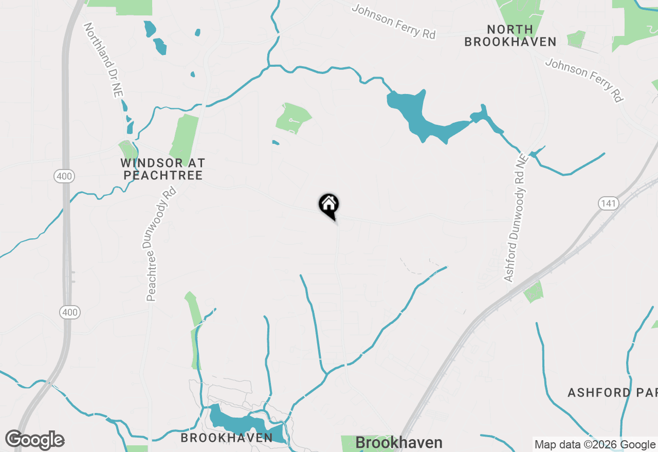 Map of 1127 Wimberly Road, Atlanta, GA 30319