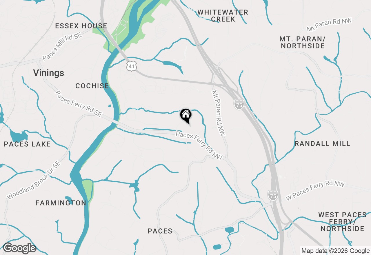 Map of 3835 Paces Ferry Road Nw, Atlanta, GA 30327