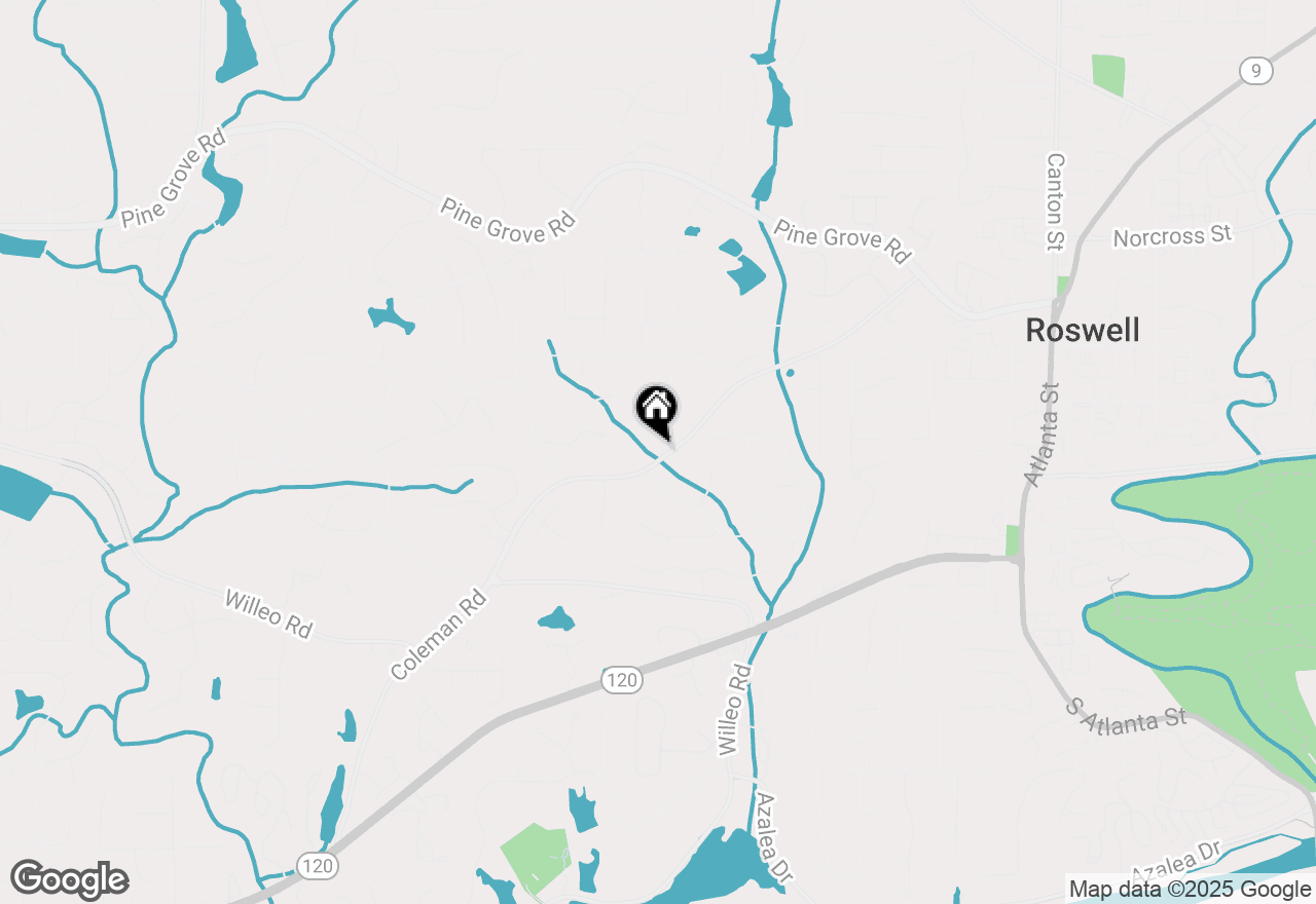 Map of 9770 Coleman Road, Roswell, GA 30075