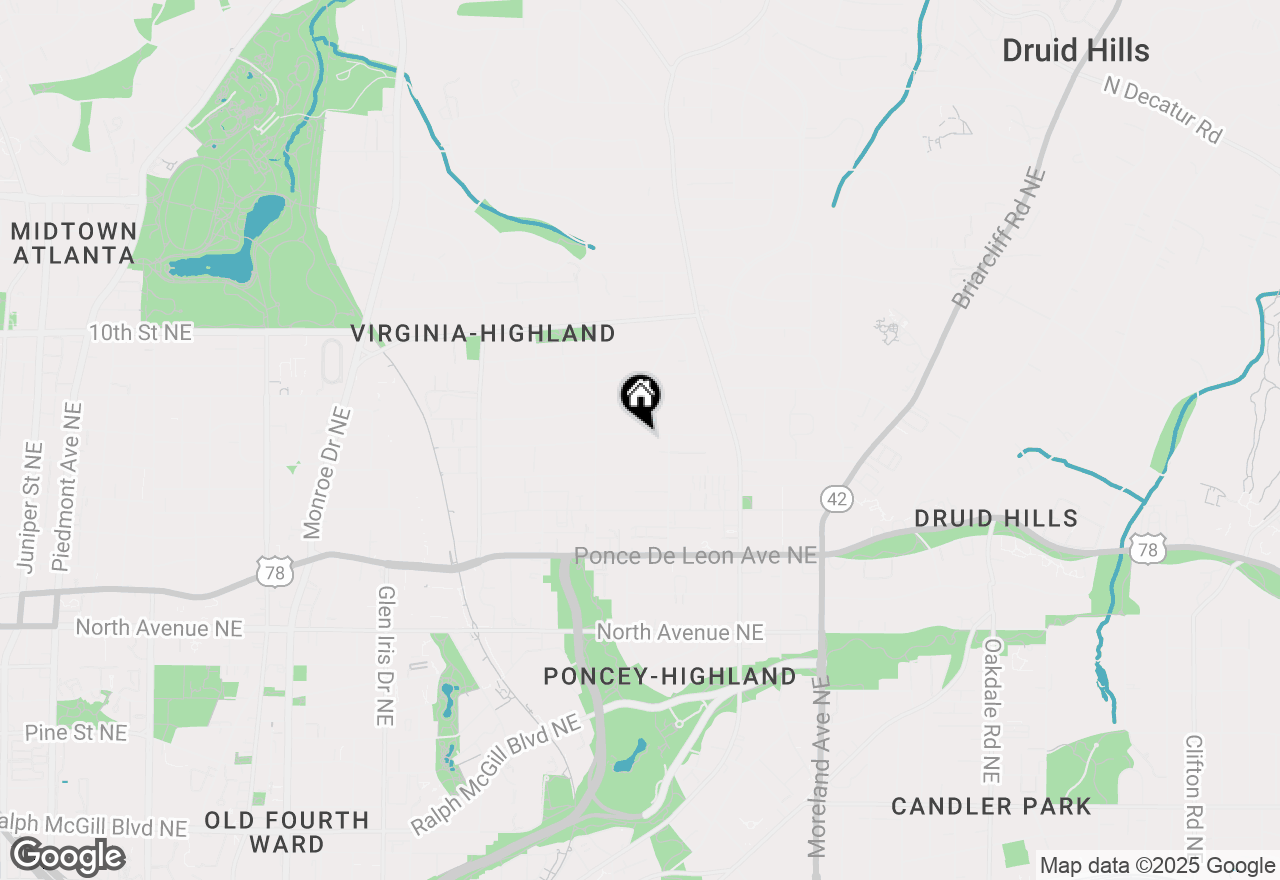 Map of 935 Drewry Street Ne, Atlanta, GA 30306