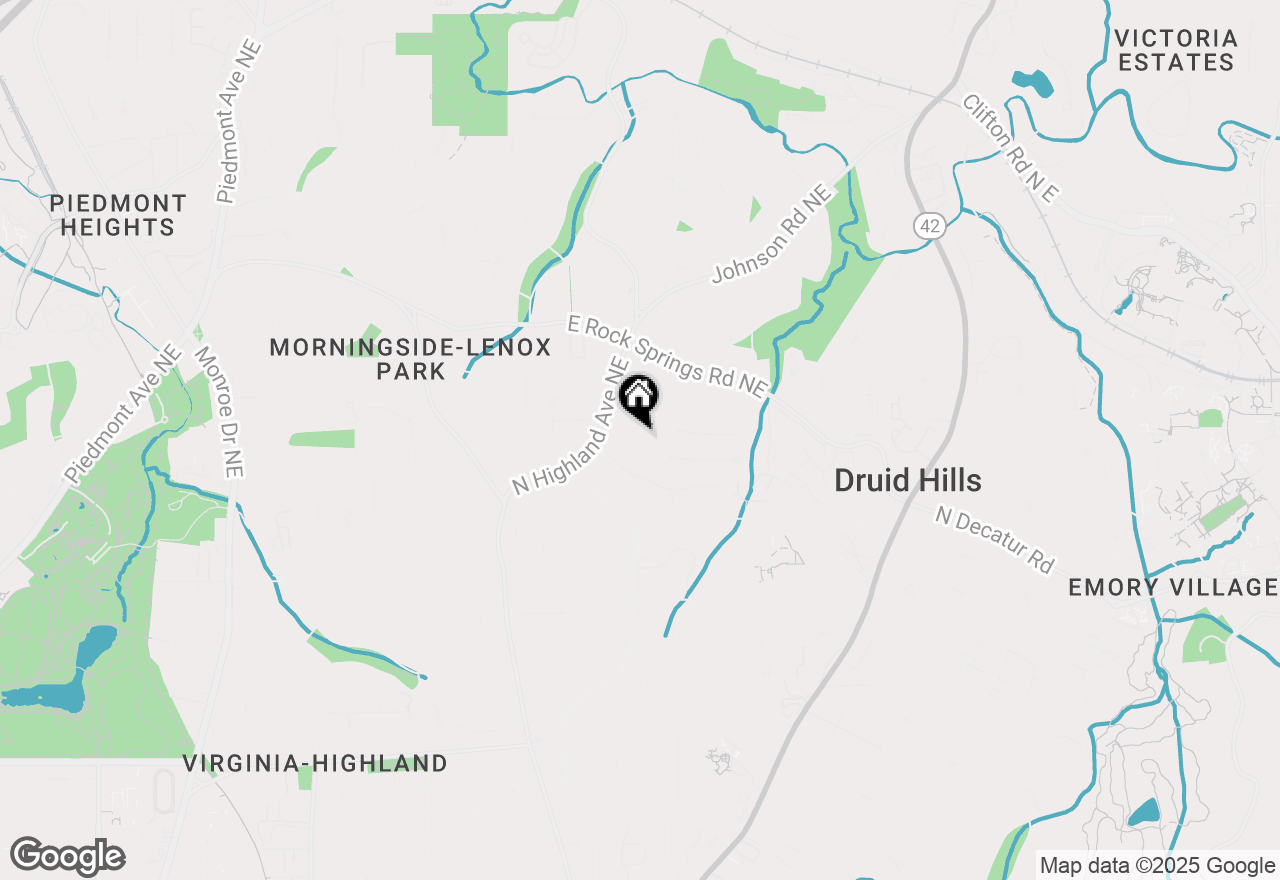 Map of 1144 Zimmer Drive Ne, Atlanta, GA 30306