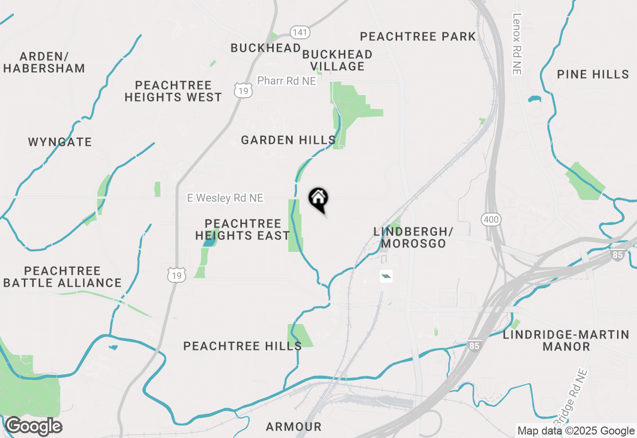 Map of 2667 Ellwood Drive Ne, Atlanta, GA 30305