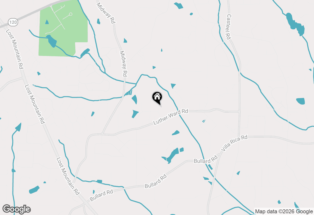 Map of 1096 Angel Lane, Powder Springs, GA 30127