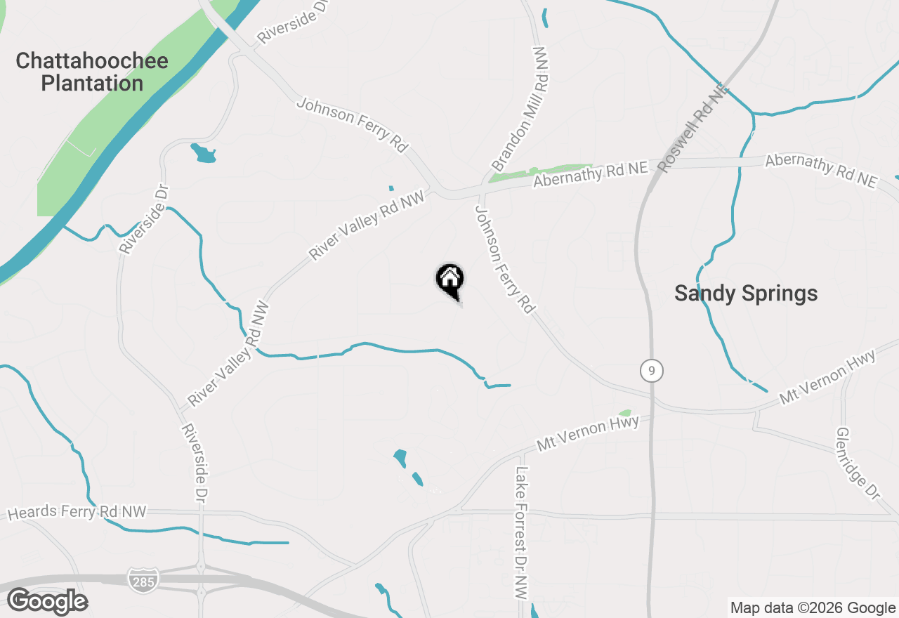 Map of 132 Underwood Drive Nw, Sandy Springs, GA 30328