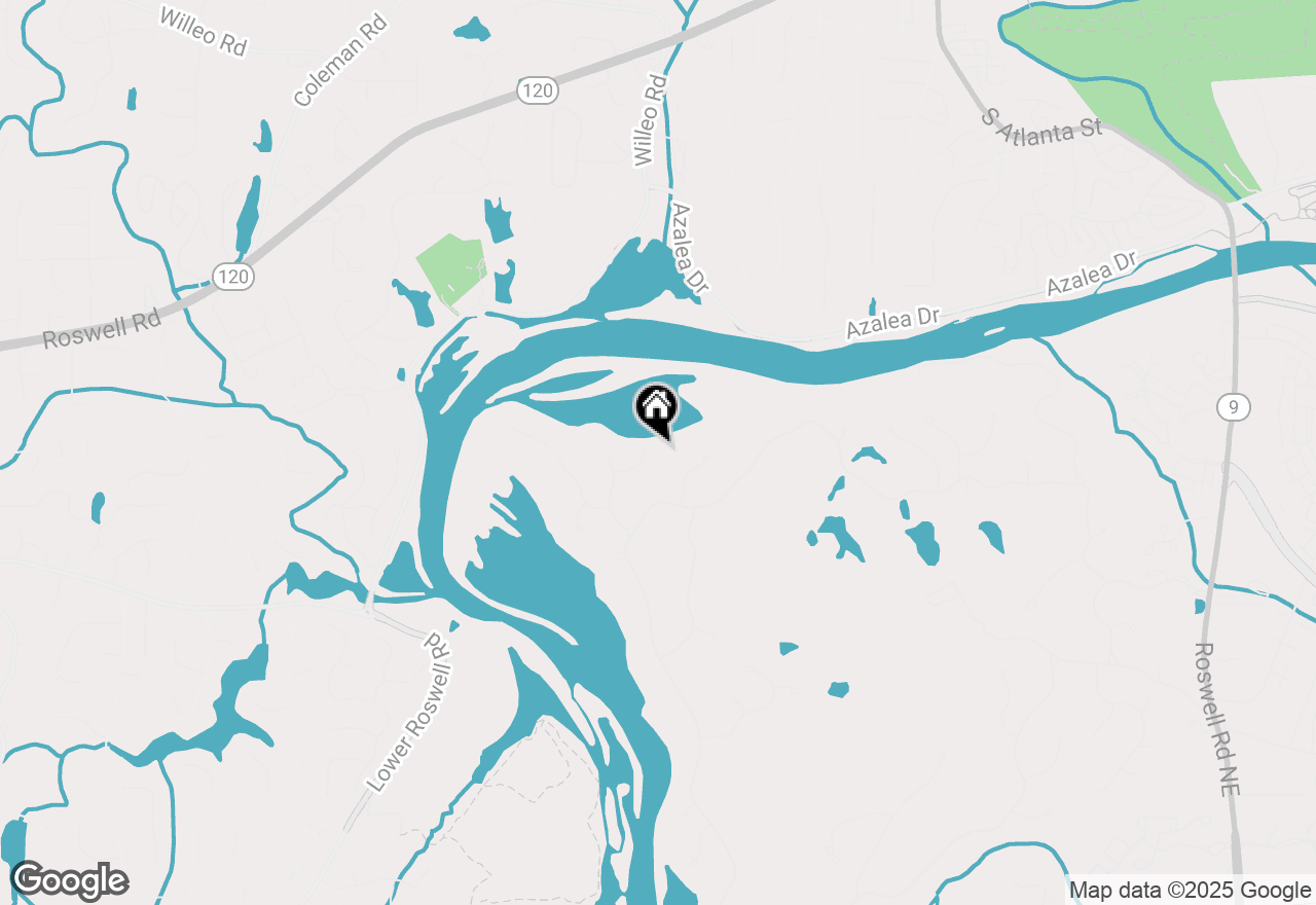 Map of 135 River Landing Ne, Sandy Springs, GA 30350
