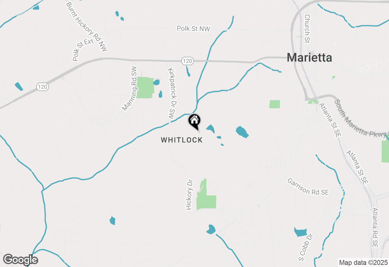 Map of 380 S Woodland Drive, Marietta, GA 30064