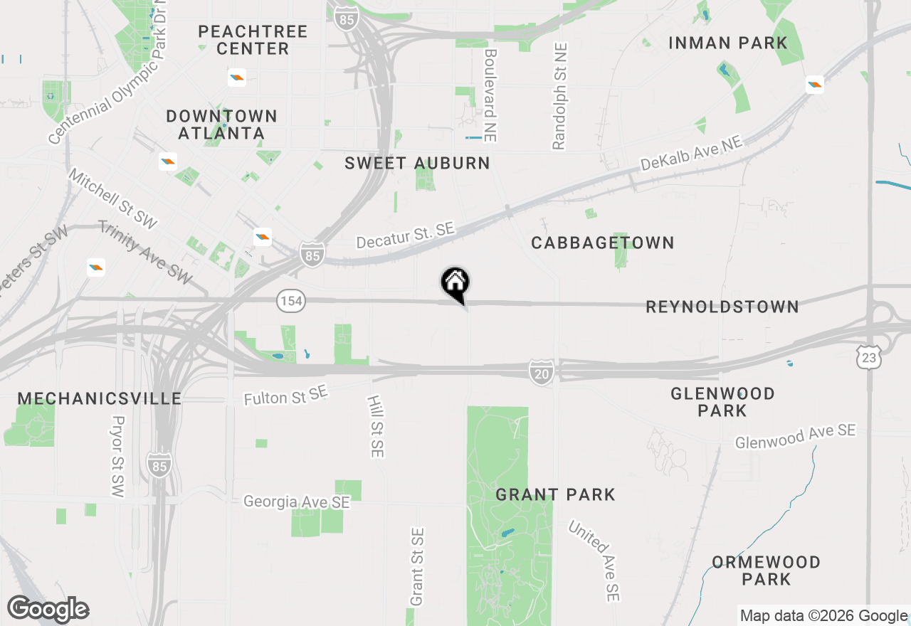 Map of 307 Cherokee Avenue Se #13, Atlanta, GA 30312