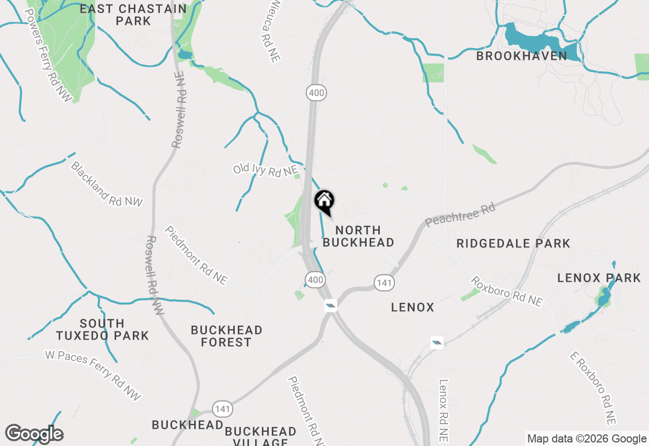 Map of 3612 N Stratford Road, Atlanta, GA 30342