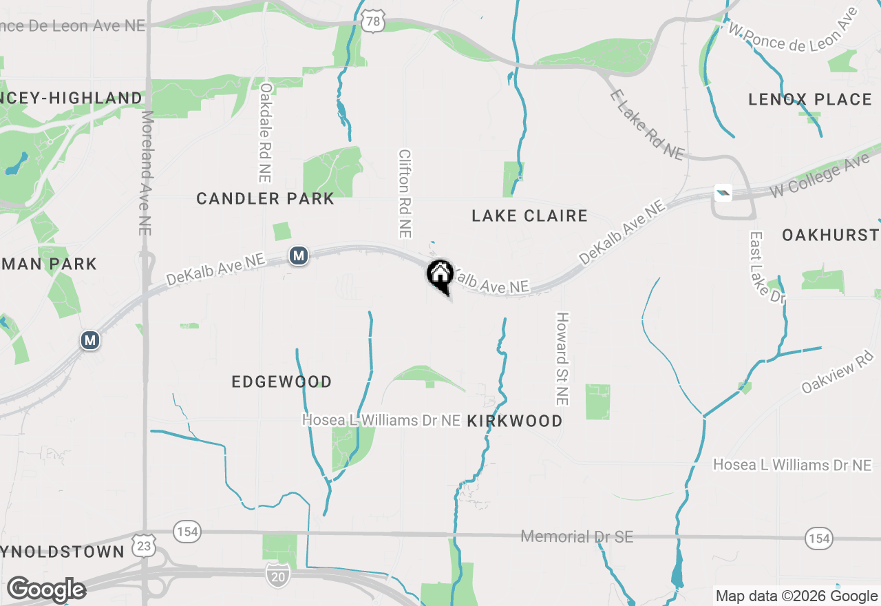 Map of 195 Arizona Ave #121, Atlanta, GA 30307