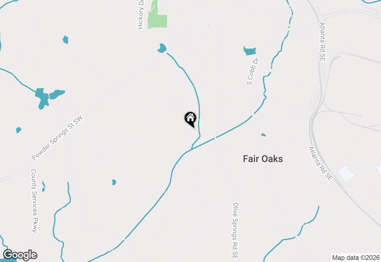 Map of 341 W Post Oaks Crossing, Marietta, GA 30008
