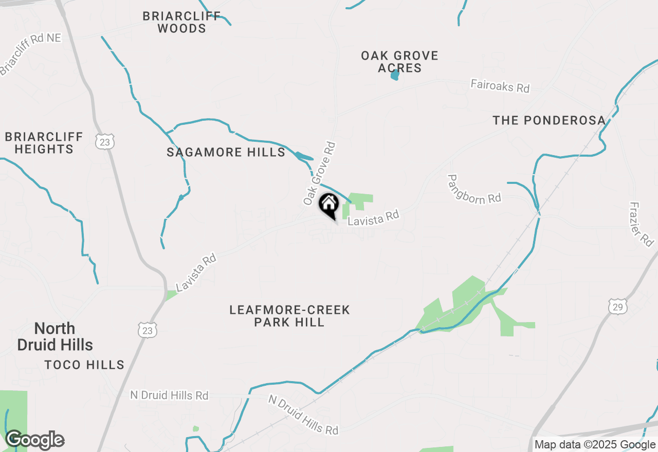 Map of 1496 Leafmore Place, Decatur, GA 30033