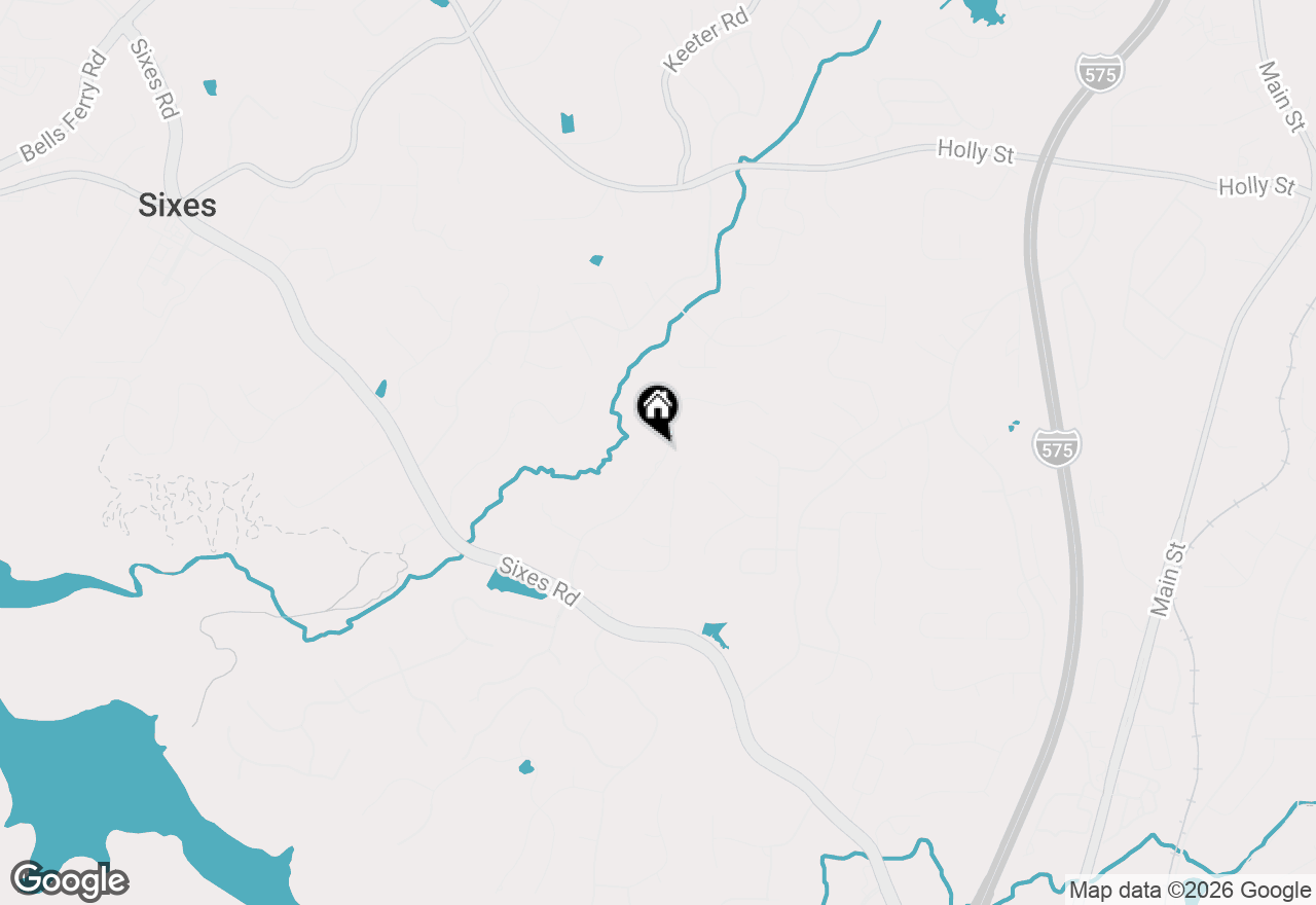 Map of 641 E Shore Drive, Canton, GA 30114