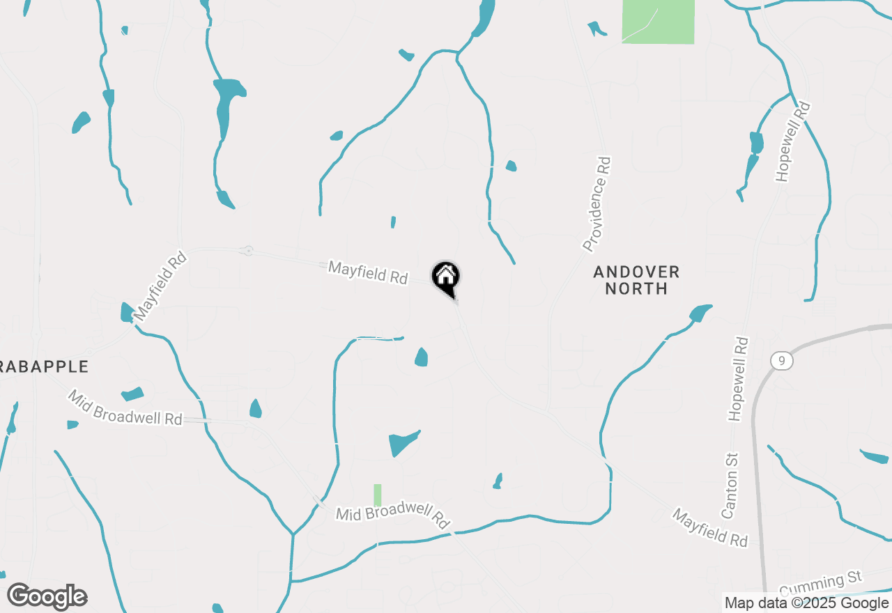 Map of 1645 Mayfield Road, Alpharetta, GA 30009