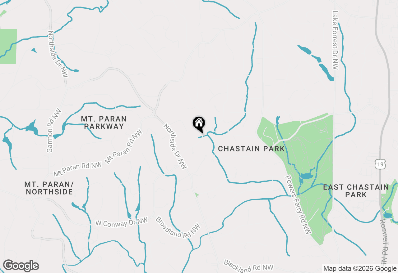 Map of 4350 E Conway Drive Nw, Atlanta, GA 30327