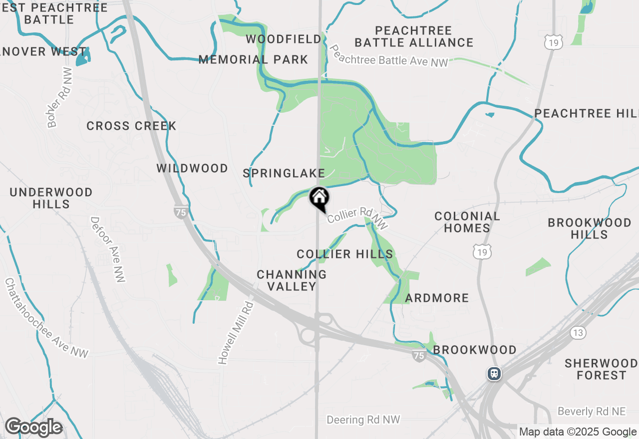 Map of 599 Collier Road Nw, Atlanta, GA 30318