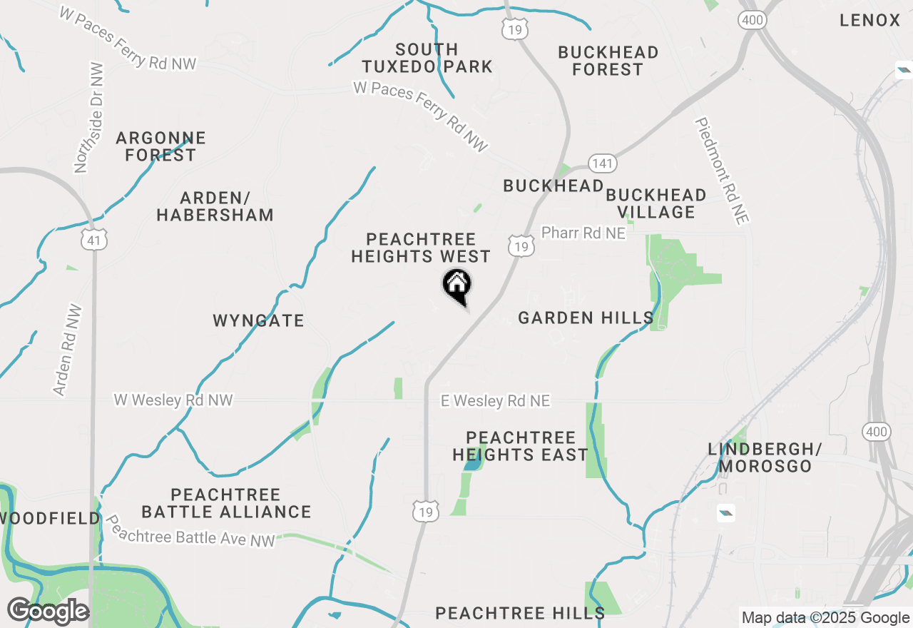 Map of 2828 Peachtree Road Nw #1402, Atlanta, GA 30305