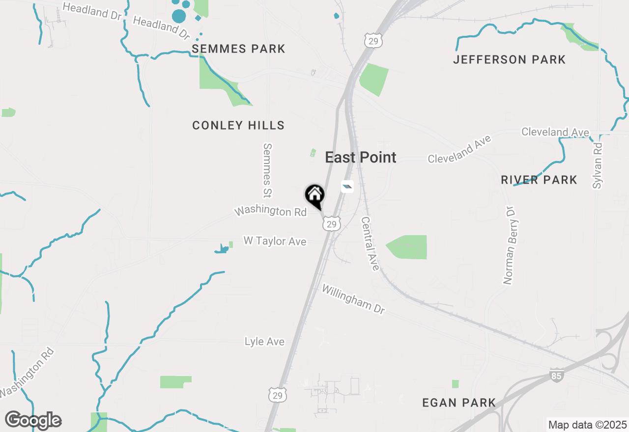 Map of 1670 Washington Road E, Atlanta, GA 30344