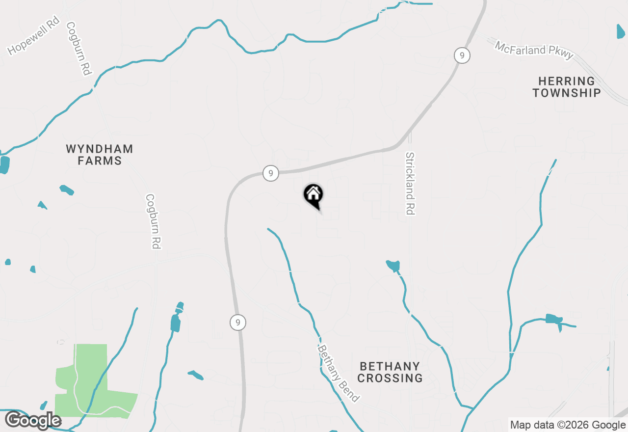Map of 13974 Sunfish Bend, Alpharetta, GA 30004