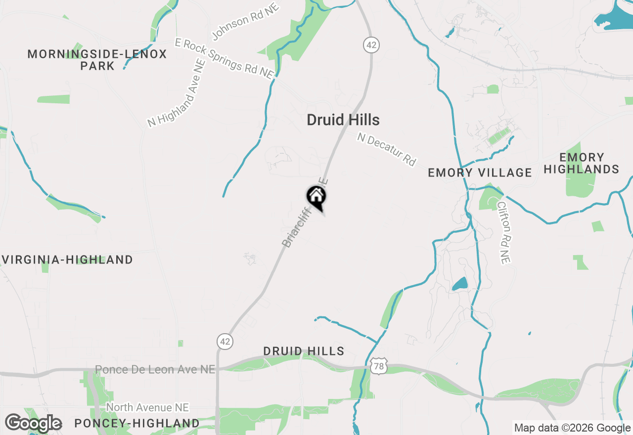 Map of 1204 Cameron Court Ne, Atlanta, GA 30306