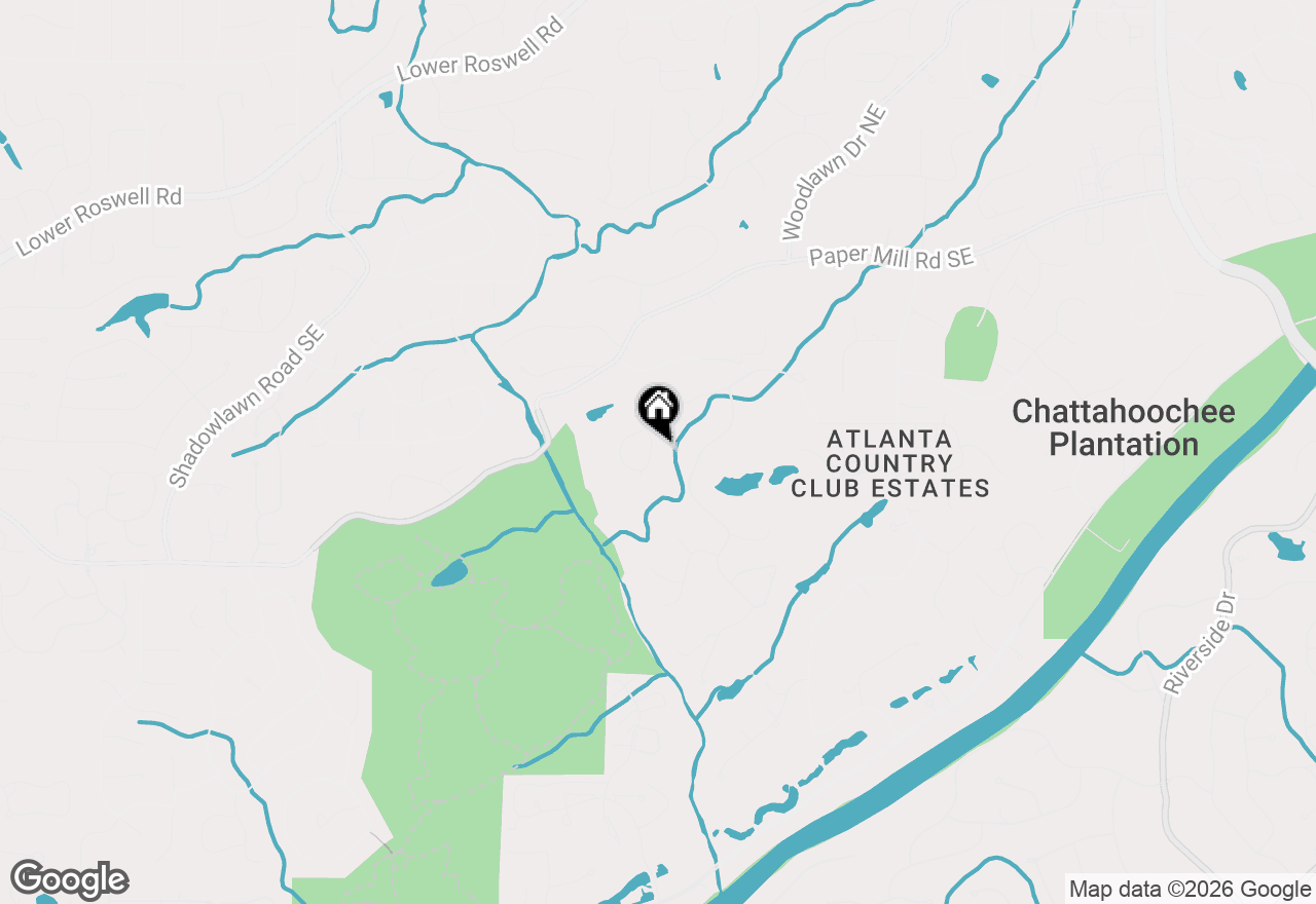 Map of 420 Cherry Hill Drive Se, Marietta, GA 30067