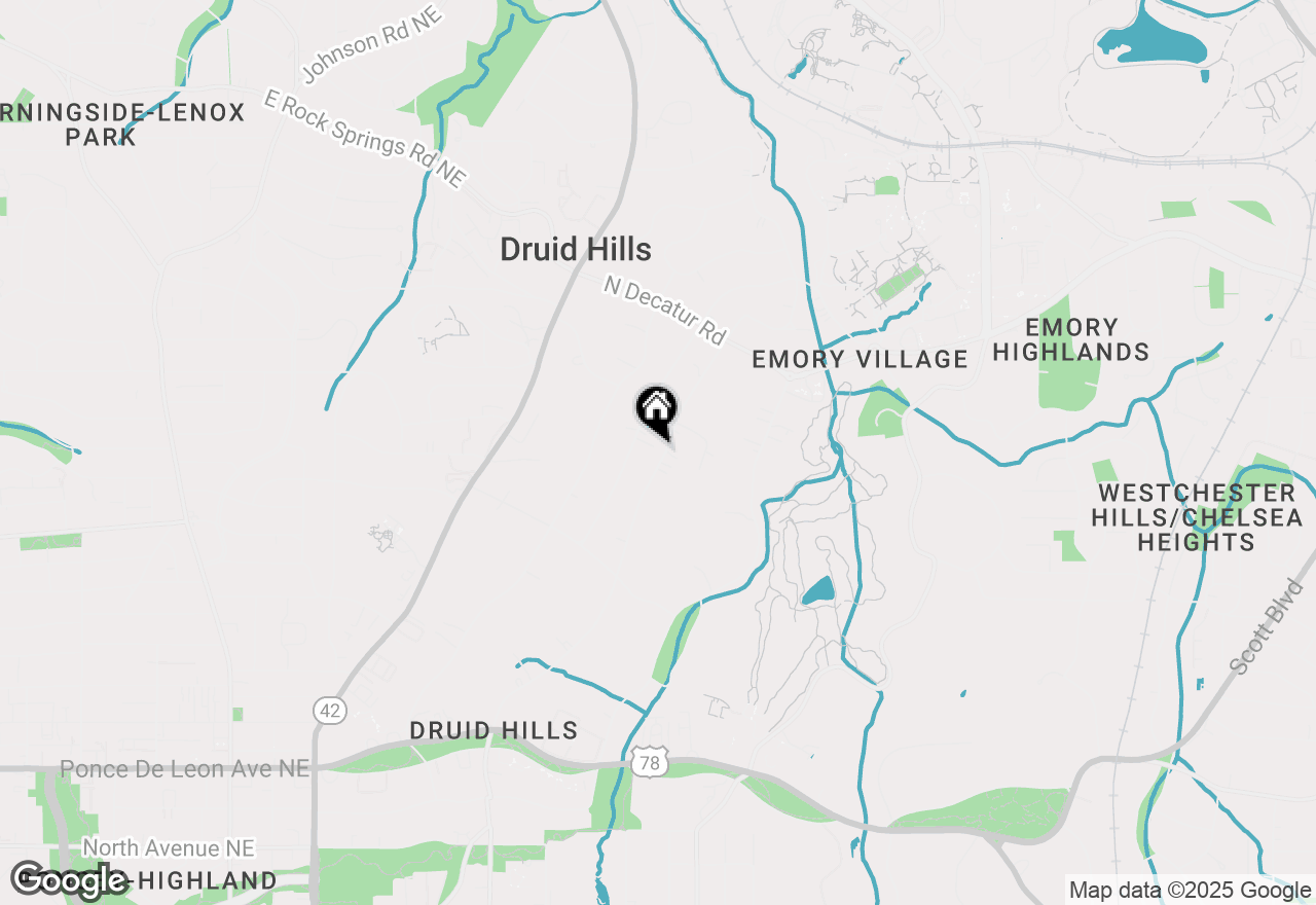 Map of 1098 Oakdale Road Ne, Atlanta, GA 30307