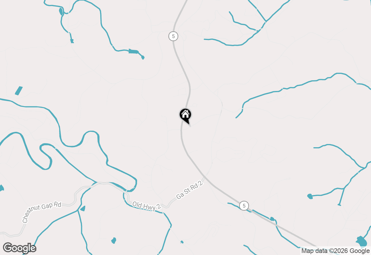 Map of 35 E Thomas Road, Blue Ridge, GA 30513