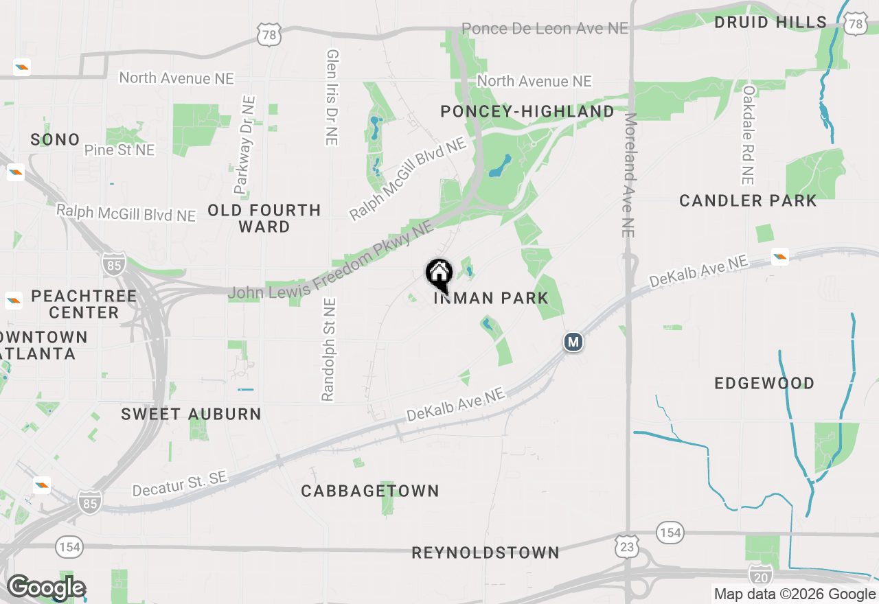 Map of 839 Inman Village Parkway Ne, Atlanta, GA 30307