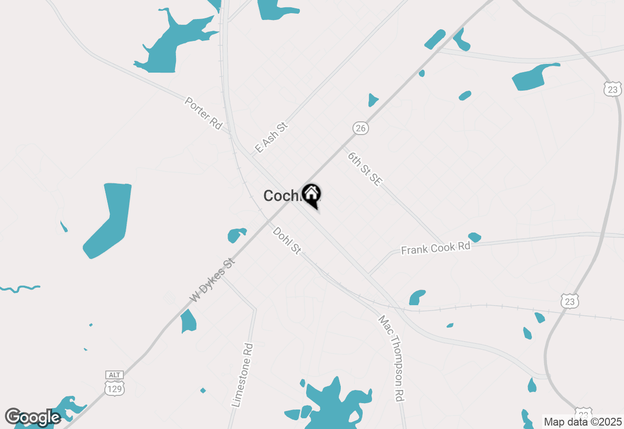 Map of 123 Se Second Street, Cochran, GA 31014