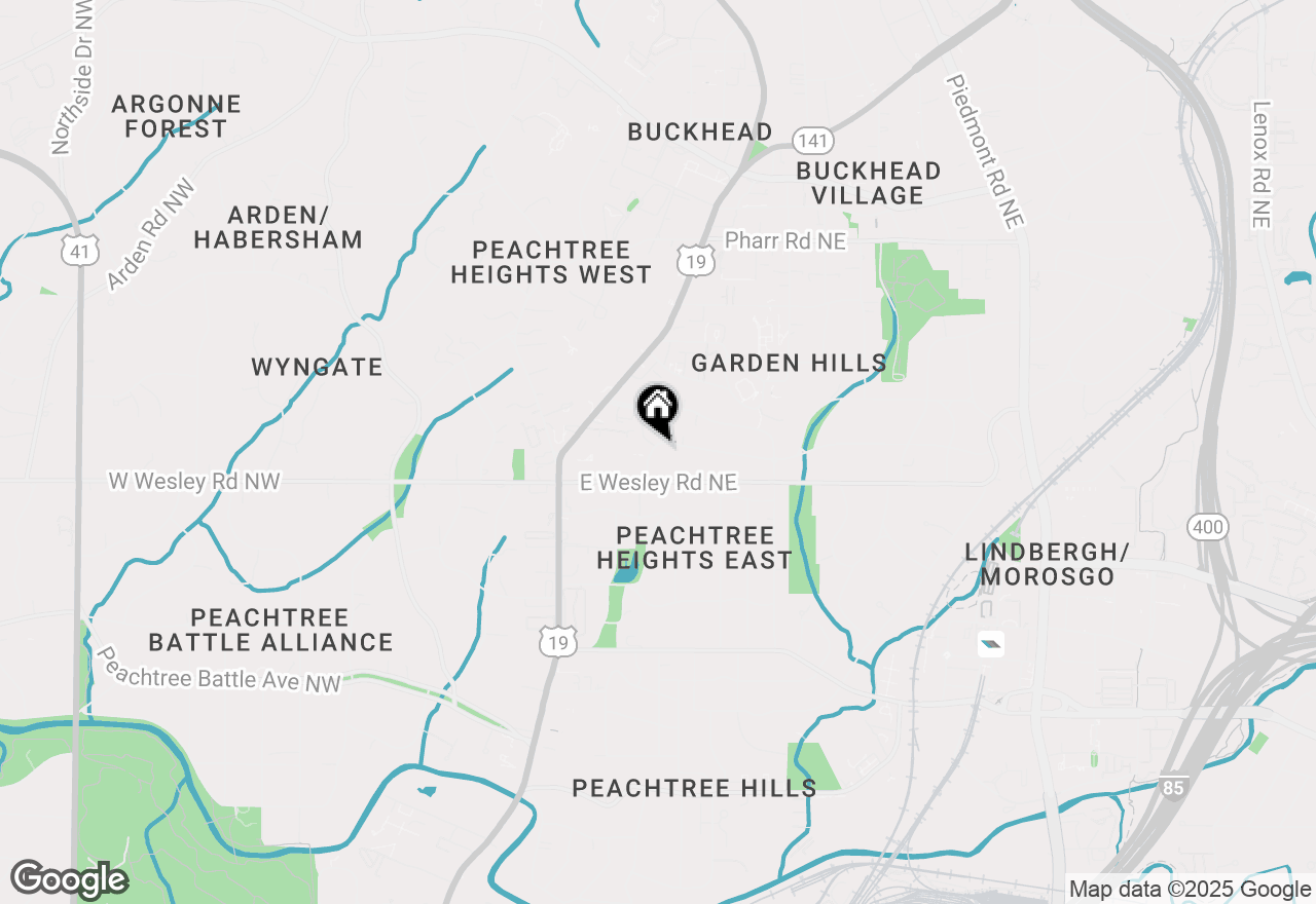 Map of 129 W Bolling Road Ne, Atlanta, GA 30305