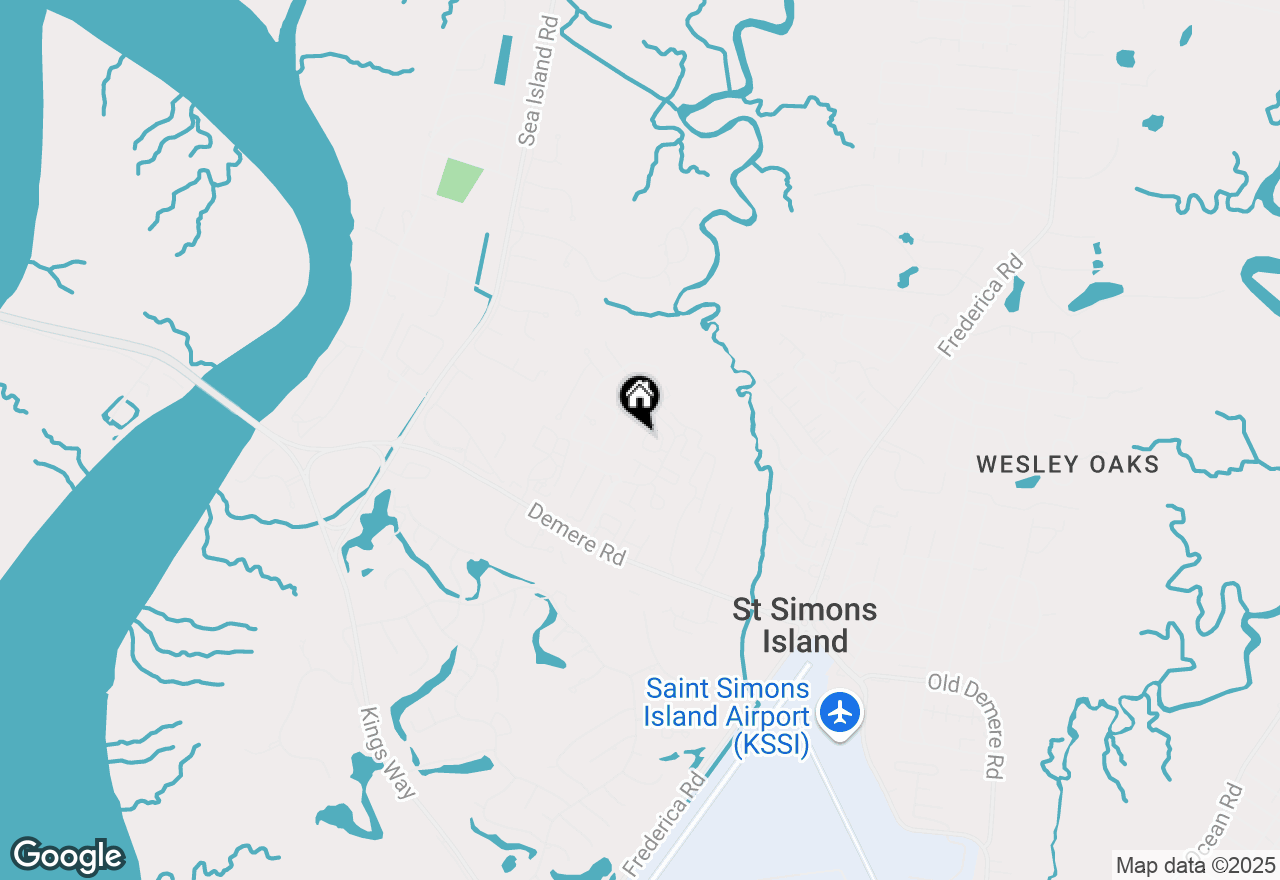 Map of 525 Brockinton S, St Simons Island, GA 31522