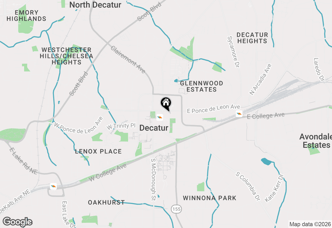 Map of 225 E Ponce De Leon Avenue #329, Decatur, GA 30030