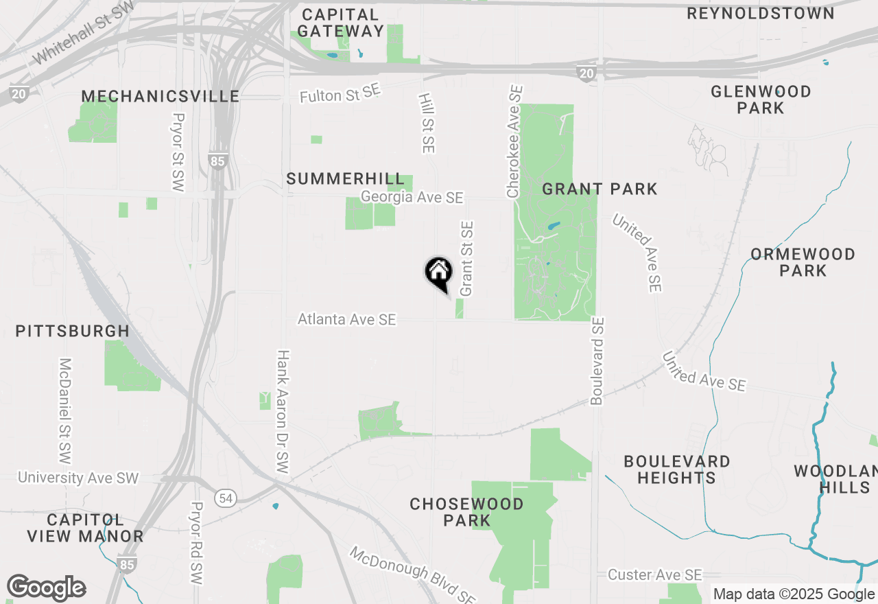 Map of 293 Ormond Street Se, Atlanta, GA 30315