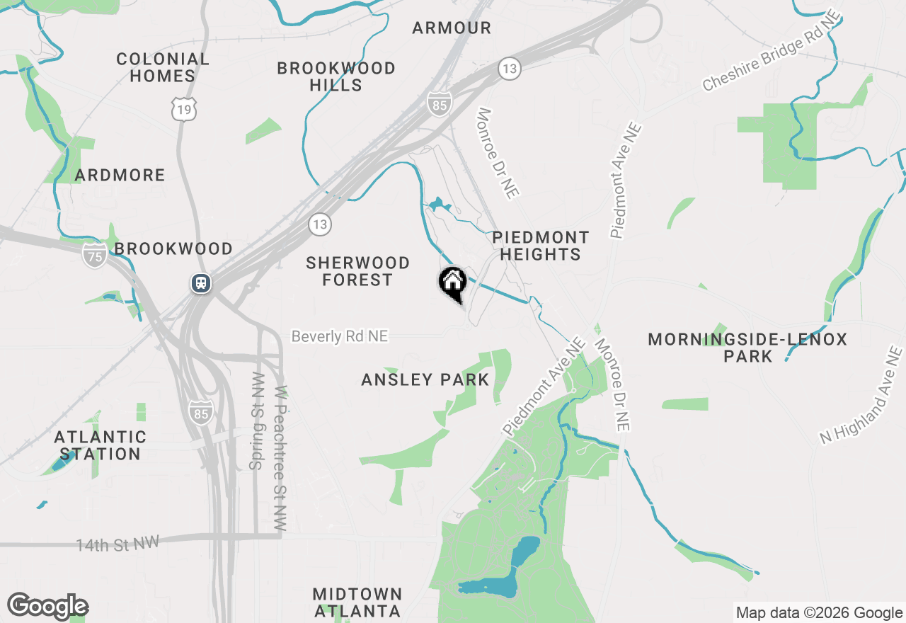 Map of 85 Montgomery Ferry Drive Ne, Atlanta, GA 30309