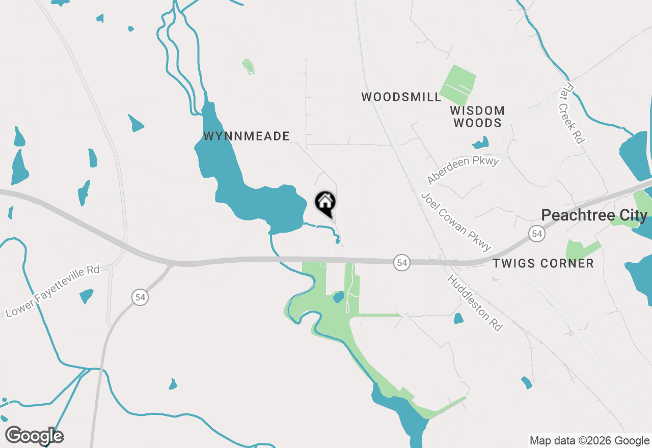 Map of 302 Glenview Drive, Peachtree City, GA 30269