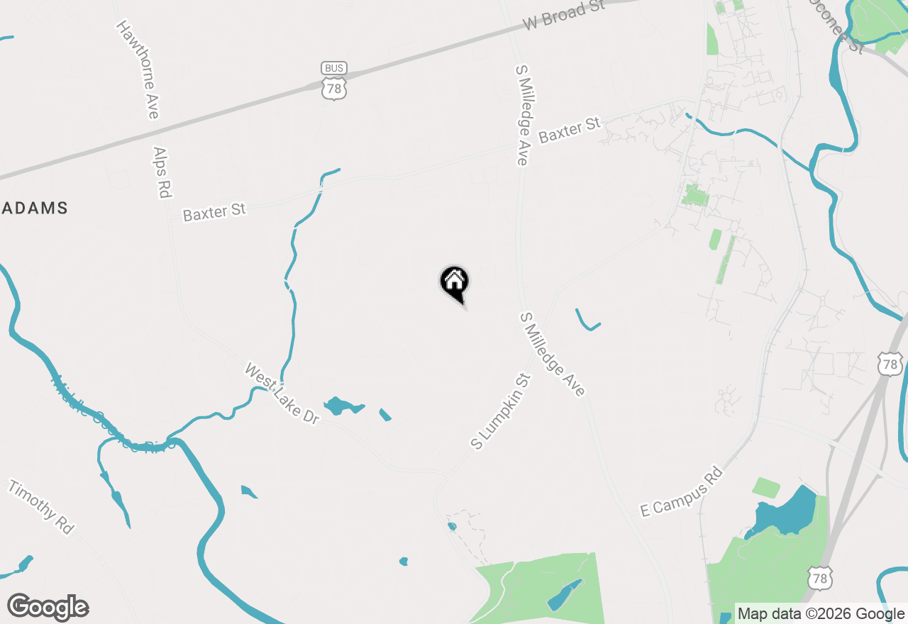Map of 480 Stanton Way, Athens, GA 30606