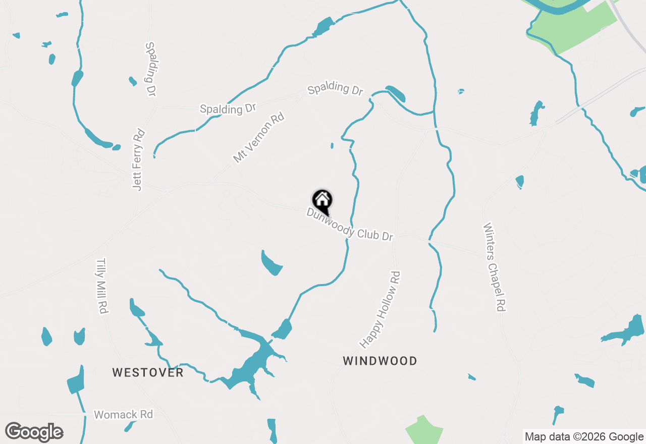 Map of 4645 Dunwoody Club Dr, Dunwoody, GA 30350