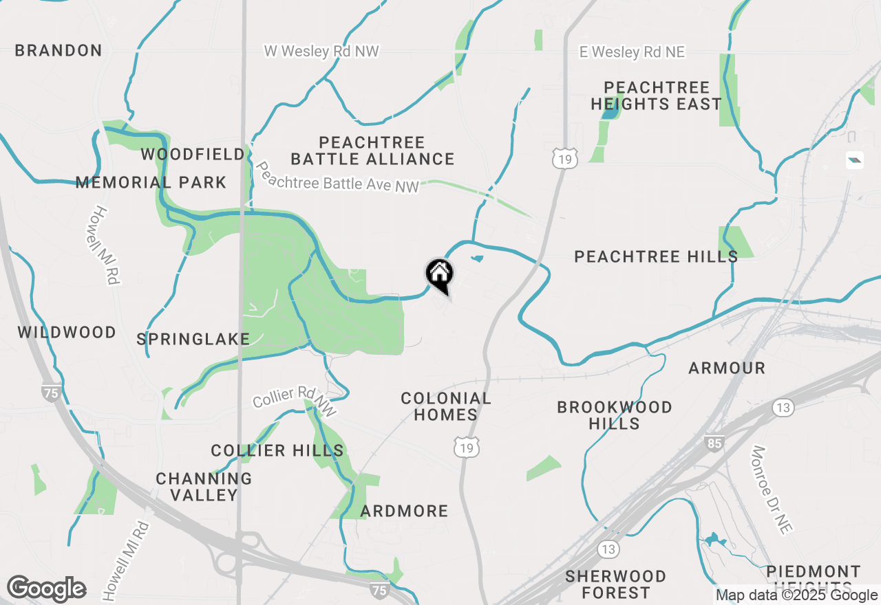 Map of 120 Biscayne Drive Nw #B3, Atlanta, GA 30309