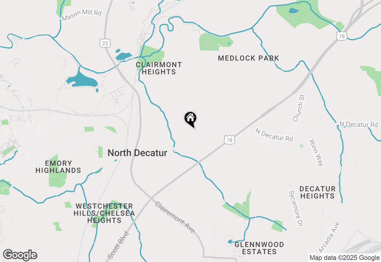 Map of 577 Willivee Drive, Decatur, GA 30033