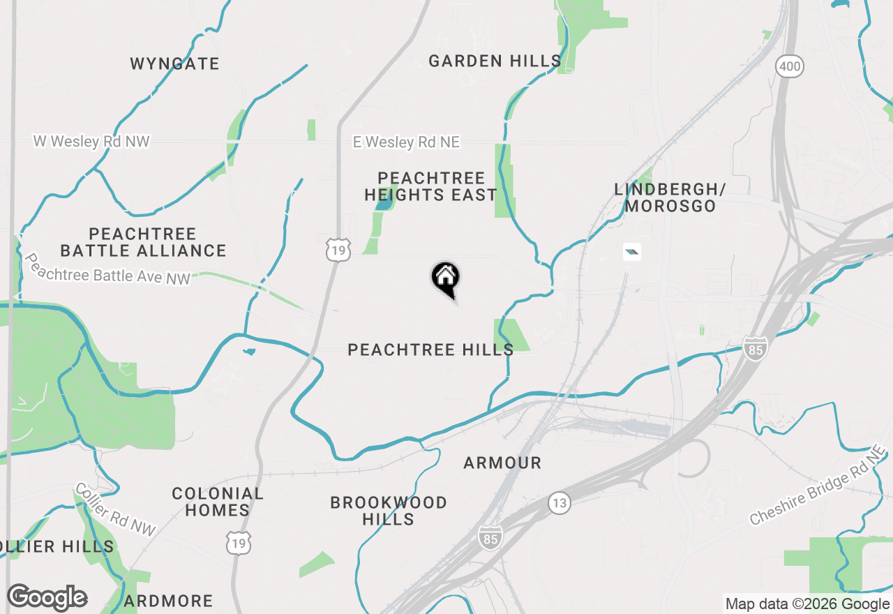 Map of 2387 Virginia Place Ne, Atlanta, GA 30305