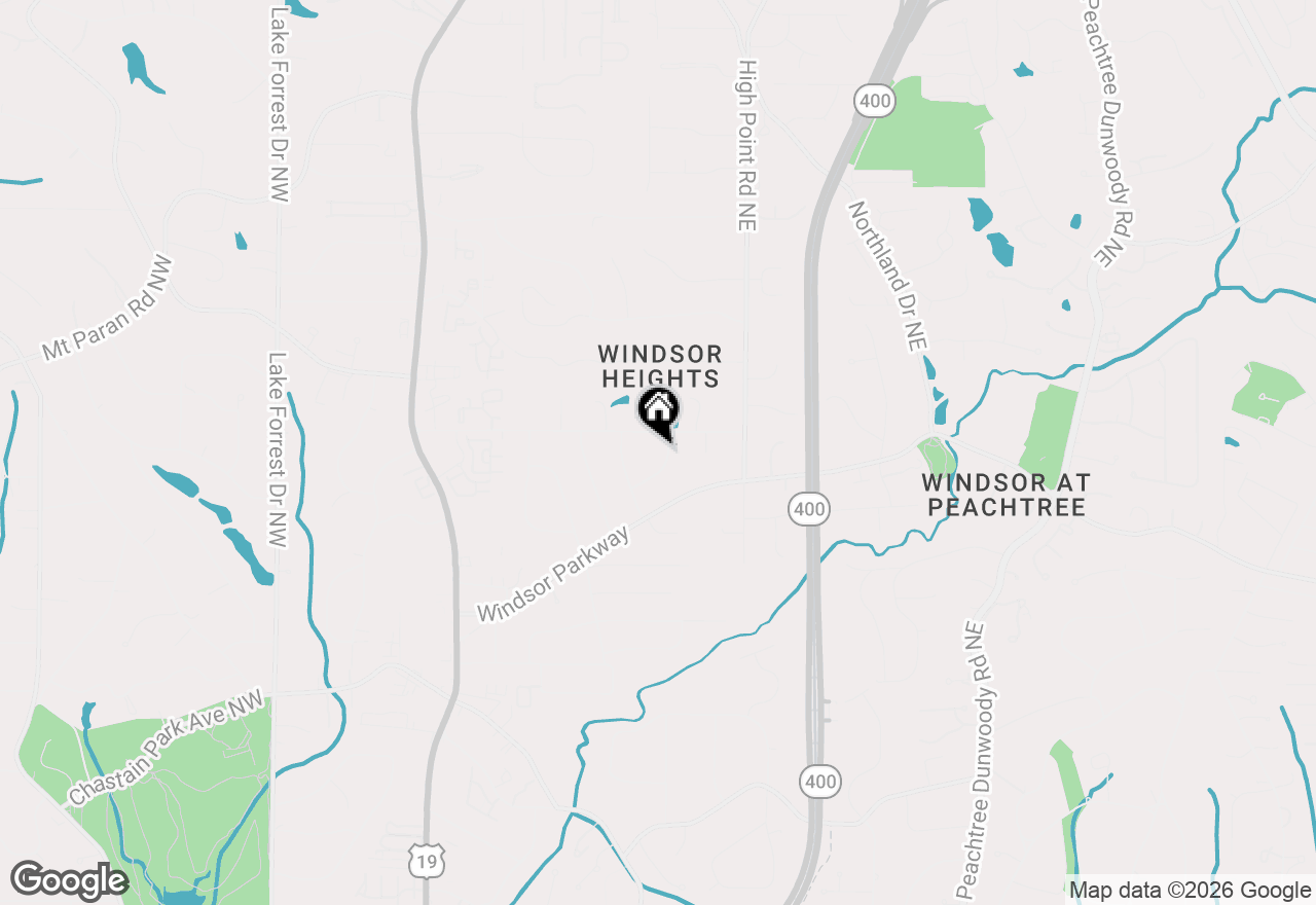 Map of 4870 Lansbury Drive, Sandy Springs, GA 30342