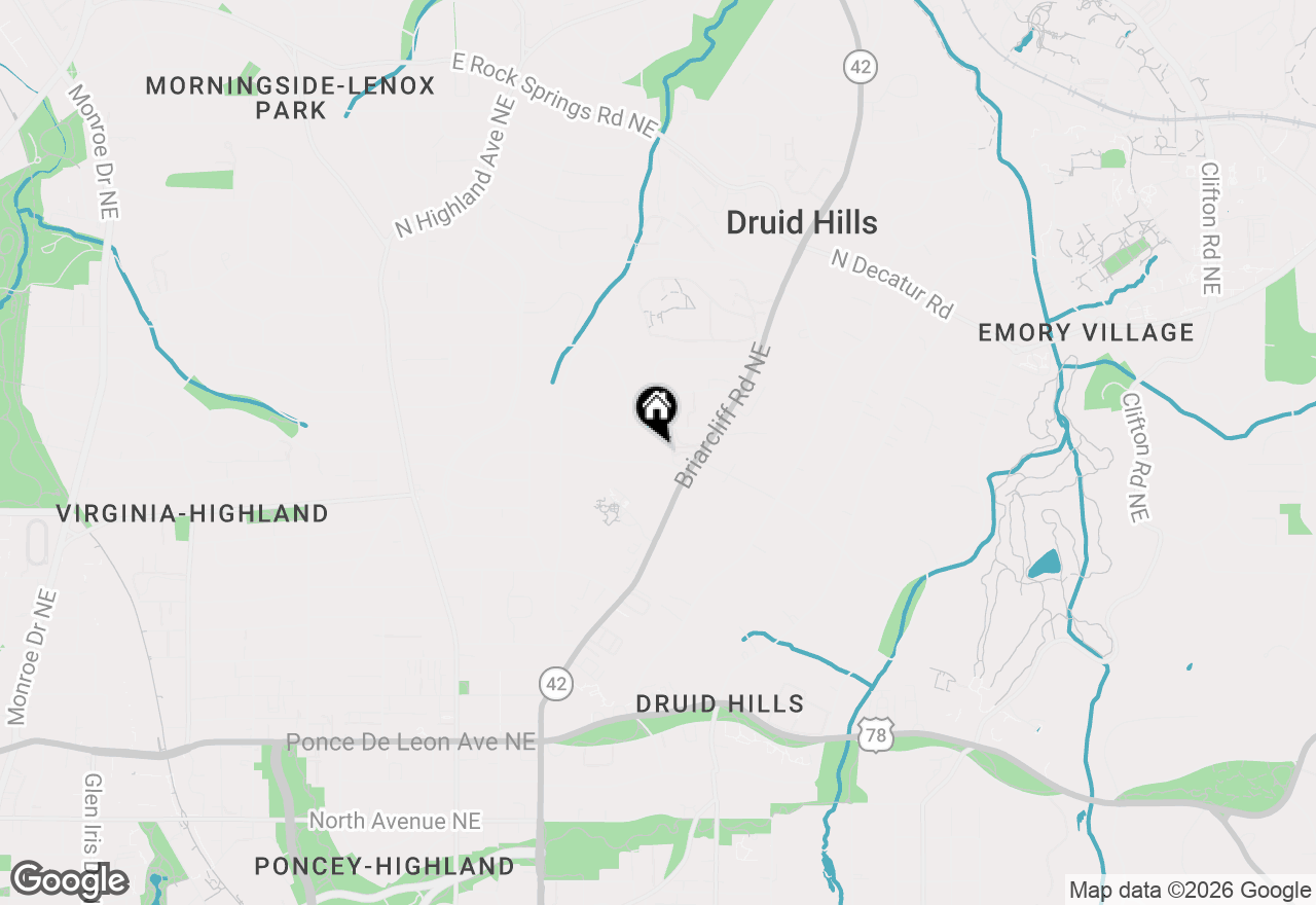 Map of 1312 Stillwood Drive Ne, Atlanta, GA 30306