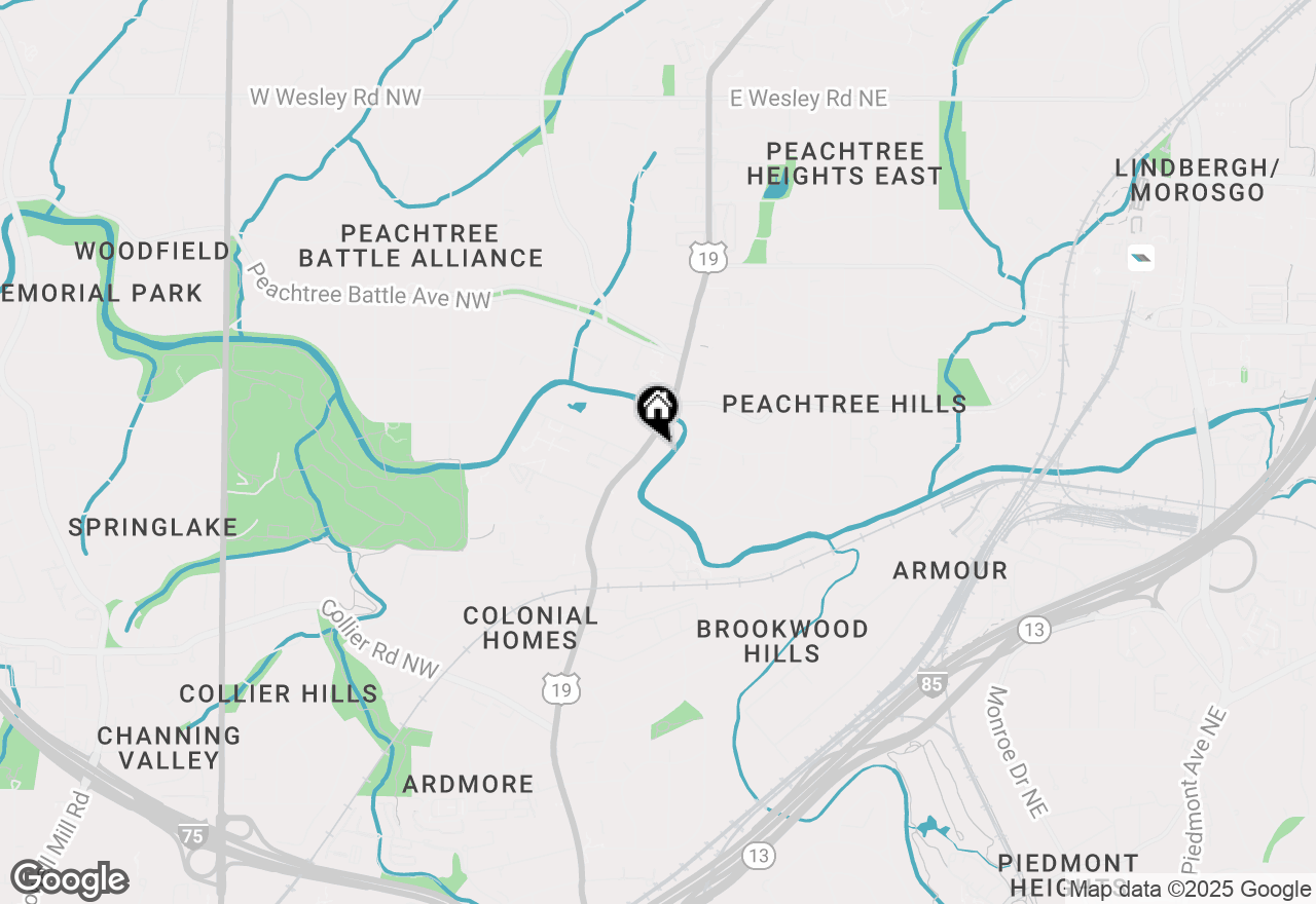 Map of 2285 Peachtree Road Ne #801, Atlanta, GA 30305