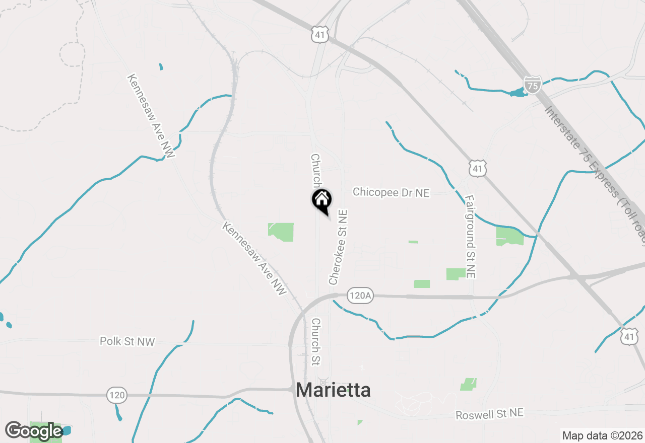 Map of 514 Church Street Ne, Marietta, GA 30060
