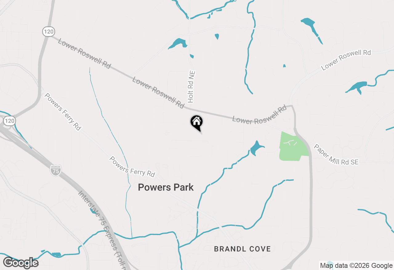 Map of 2604 Sunny Lane Se, Marietta, GA 30067