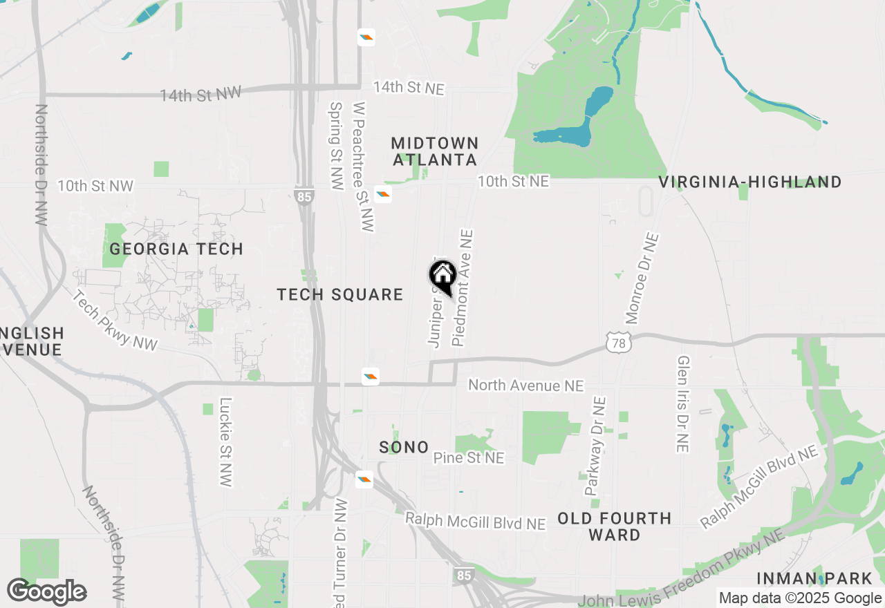Map of 775 Juniper Street Ne #103, Atlanta, GA 30308