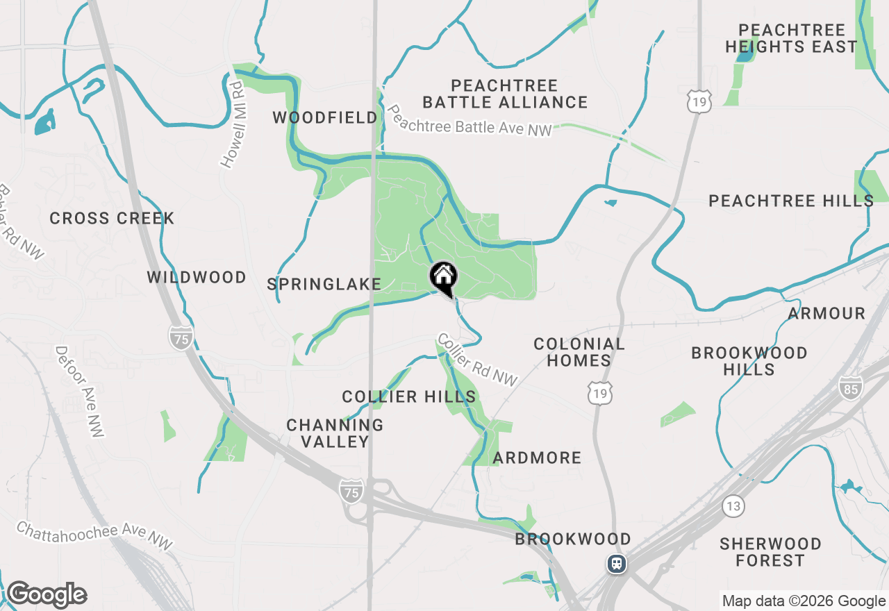 Map of 469 Overbrook Drive Nw, Atlanta, GA 30318