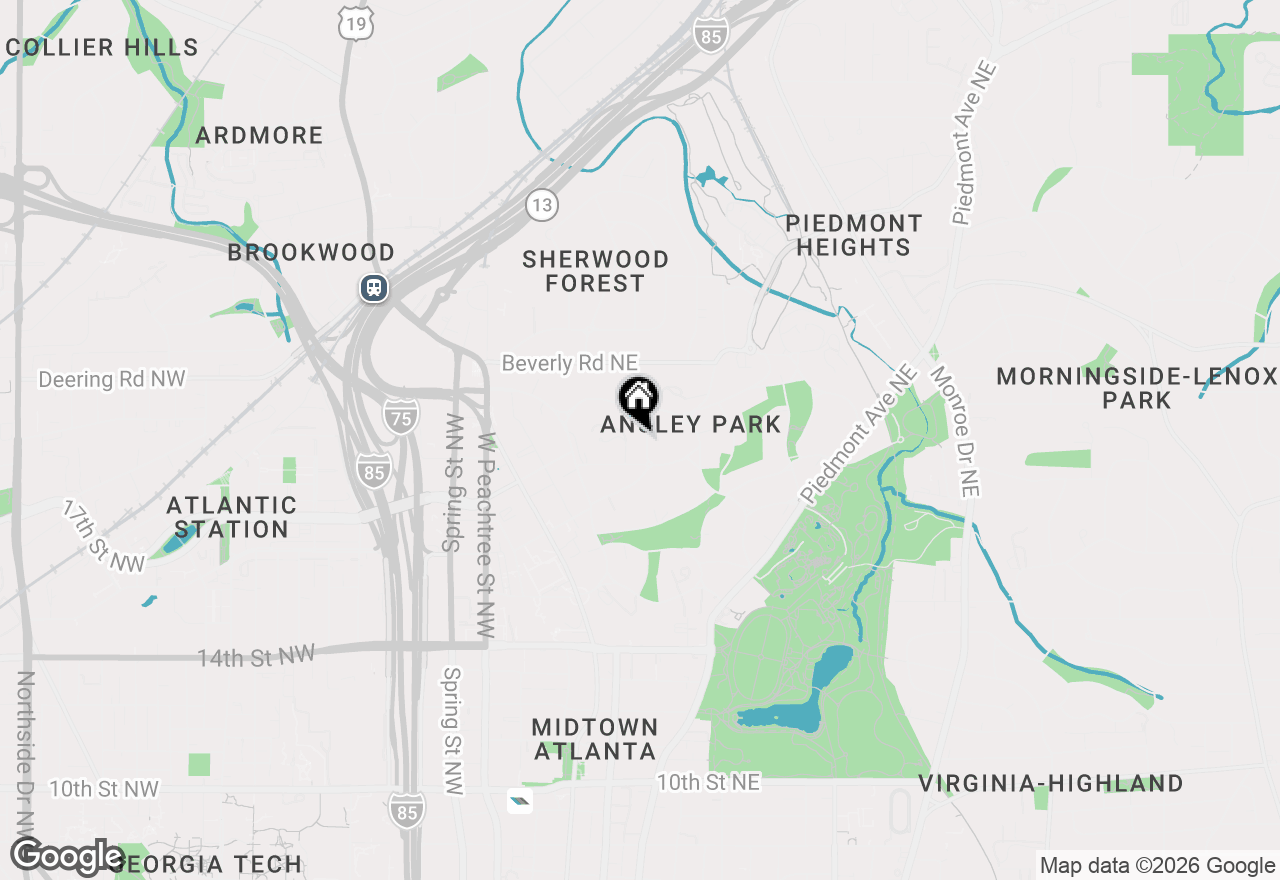 Map of 94 Inman Circle Ne, Atlanta, GA 30309