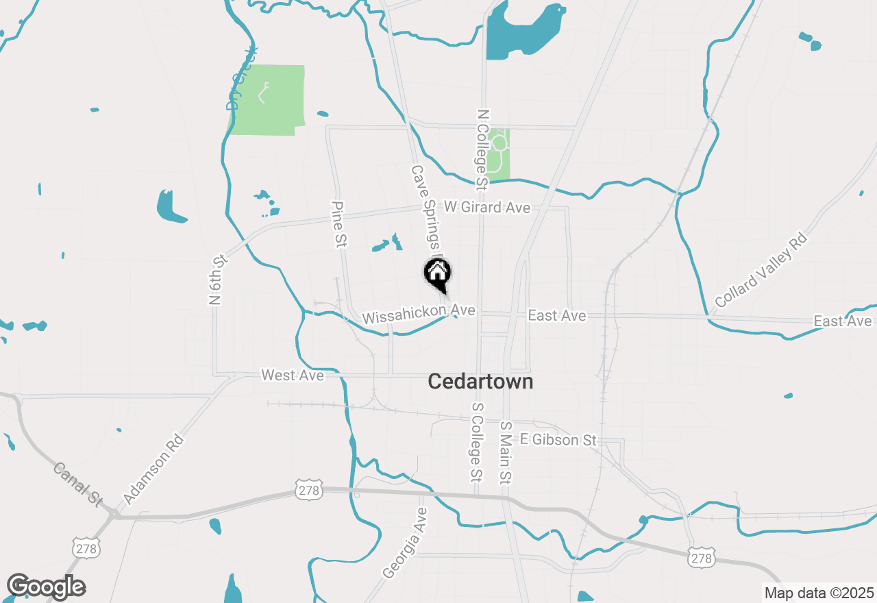 Map of 109 N Cave Spring Street, Cedartown, GA 30125