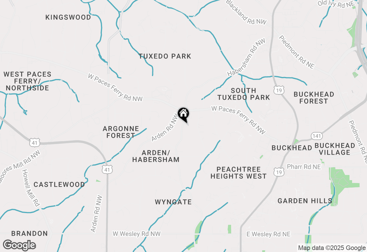 Map of 3195 Habersham Road Nw, Atlanta, GA 30305